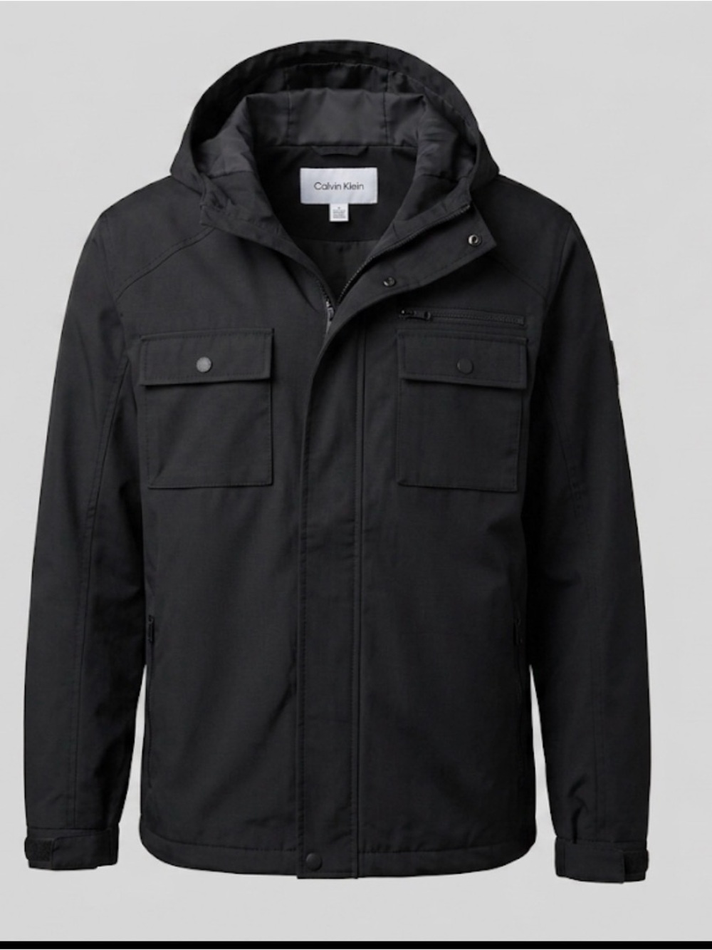 CALVIN KLEIN MEN'S LARGE 3 IN 1 BLACK COAT Luxury Rugged Collegiate Casual